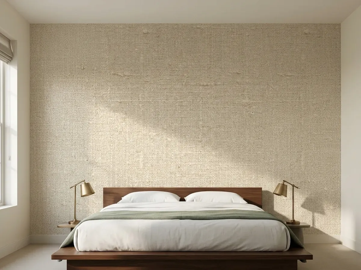 Linen Weave behind the bed