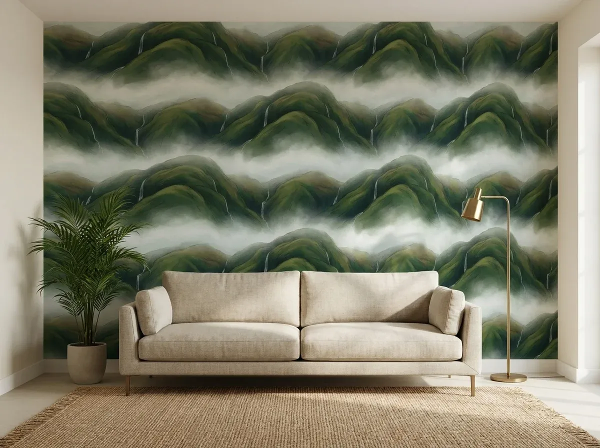 Monsoon Hills, a quiet landscape wall