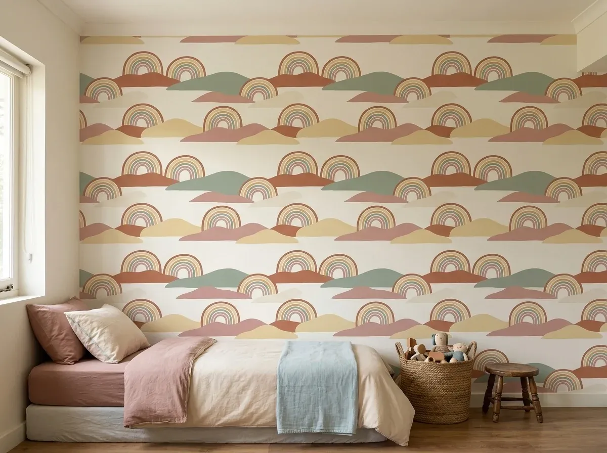 Rainbow Hills in a kids' room: the room you will redo in three years