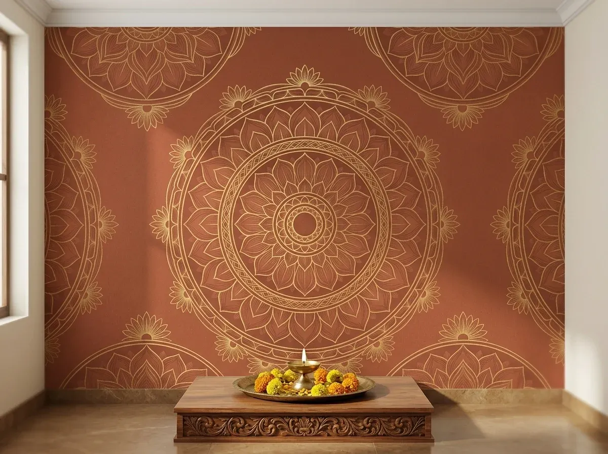 Sacred Mandala, centred on the shrine