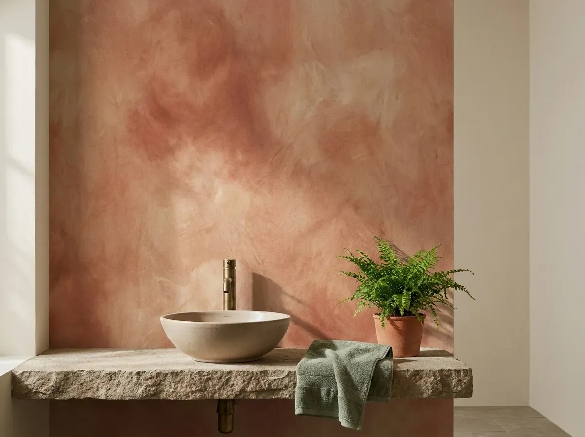 Tadelakt Polished Plaster: the Moroccan version, for bathrooms away from the shower