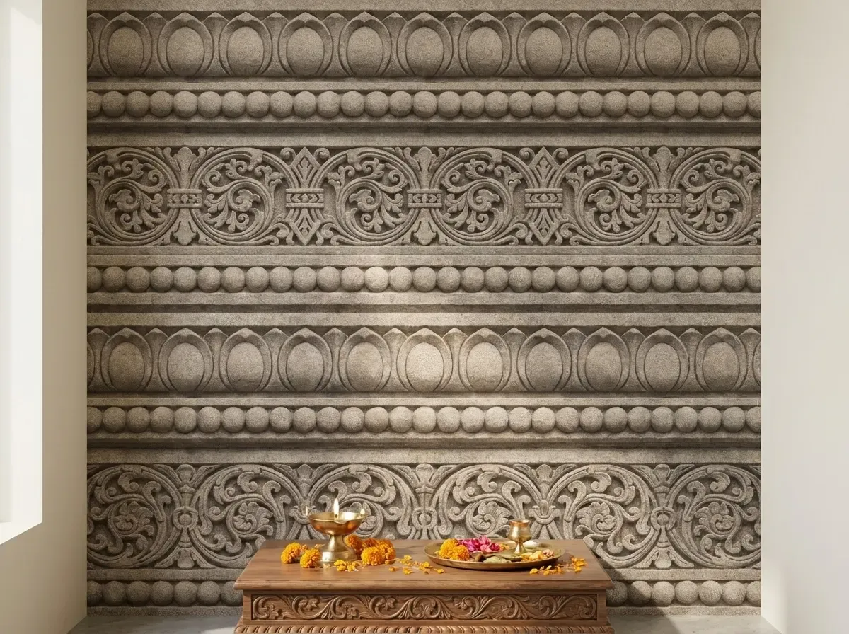 Temple Frieze in a pooja corner