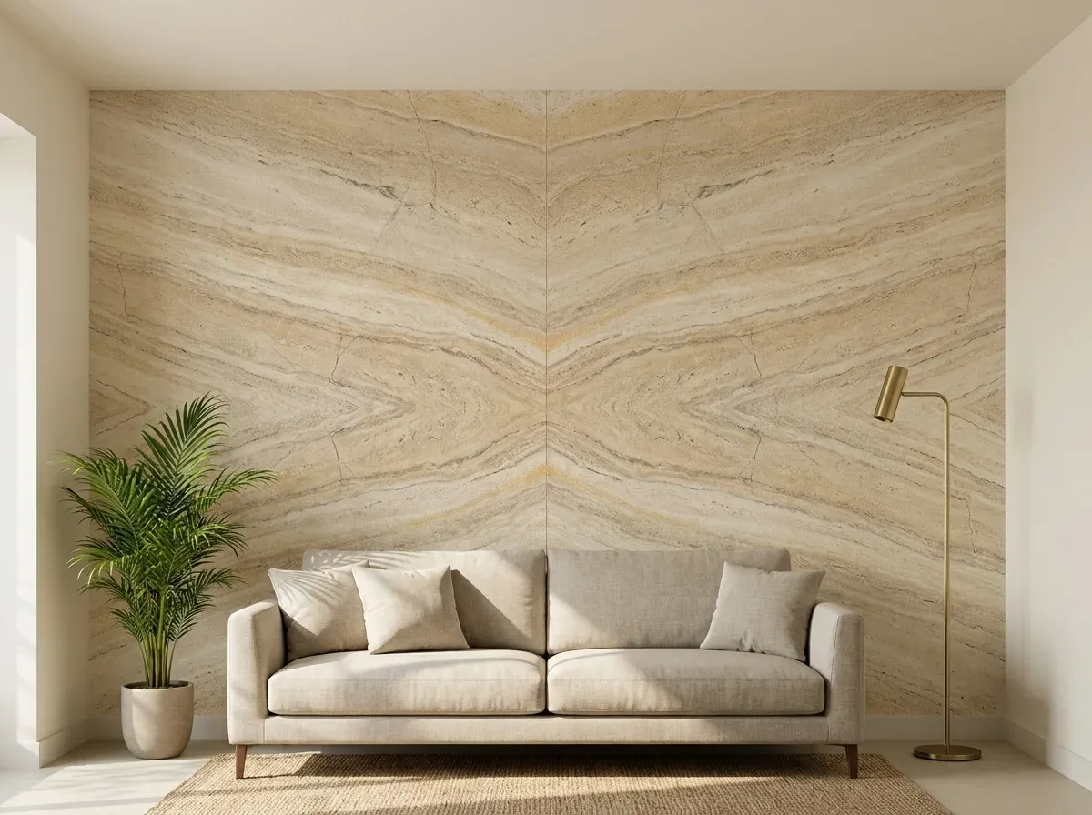 Travertine Stone Slab, no grout, no weight